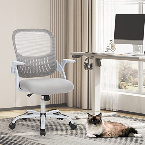 Ergonomic Mid-Back Swivel Desk Chair with Wheels Q37082