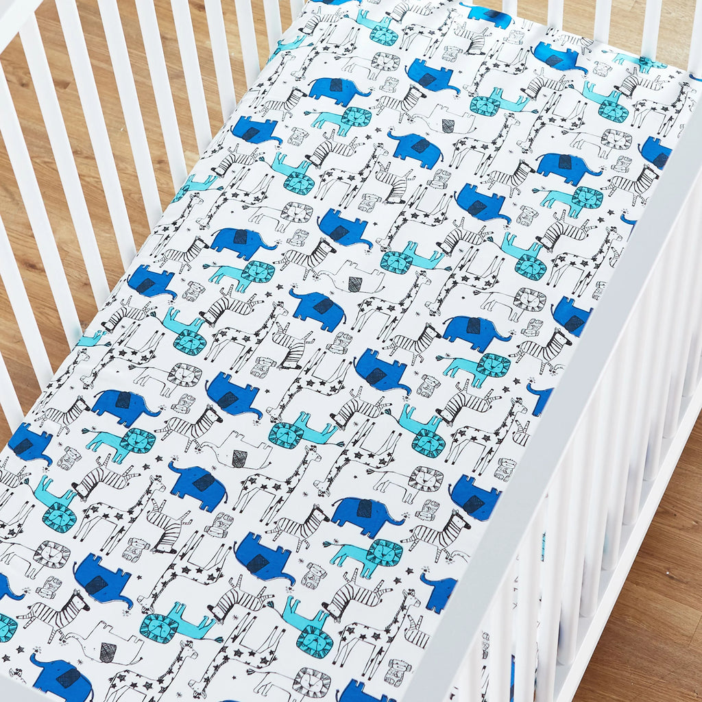 3 Pc Organic Cotton Crib Bedding Set I684909