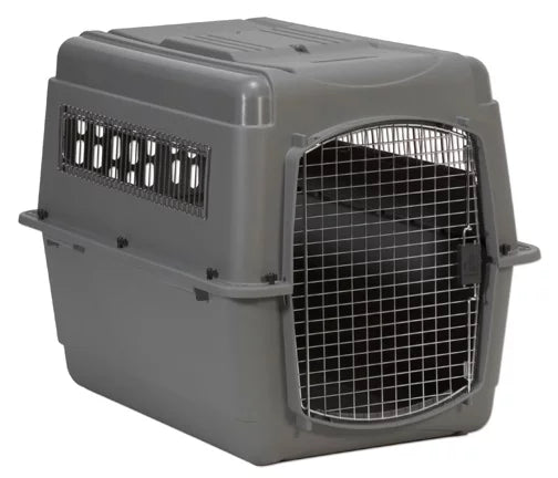 Gray 40" Dog Crate Pet Carrier E30204