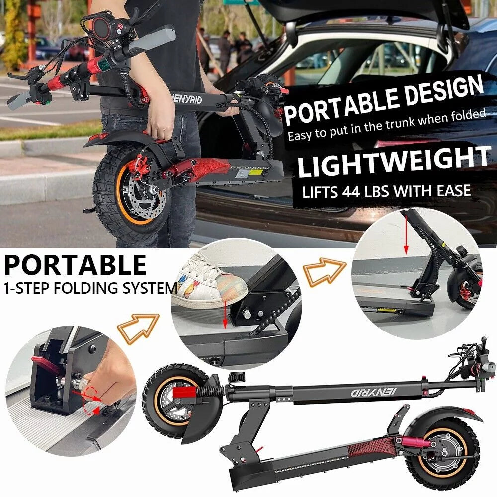 Foldable Electric Scooter with Seat G660356