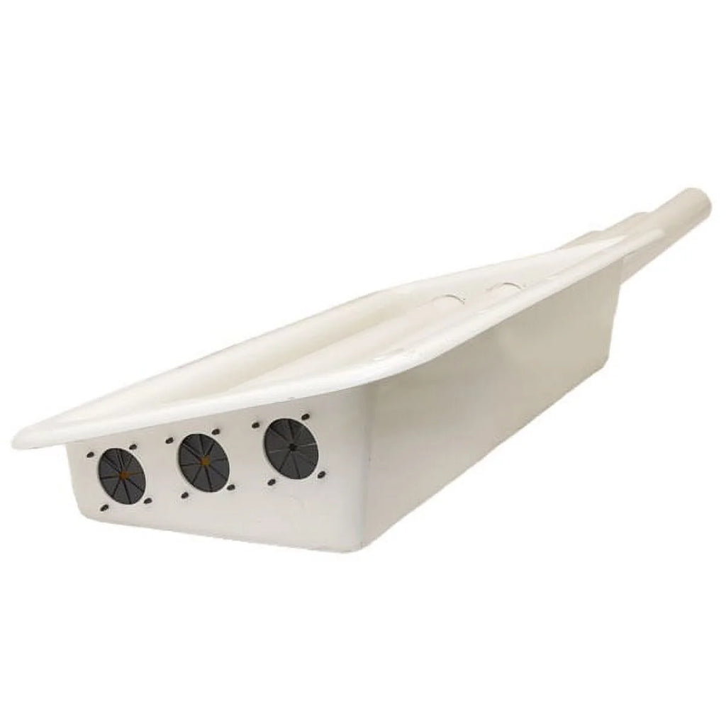 75 x 14 5/8 x 6 1/8 Inch White Boat Rod Holder Box U59489