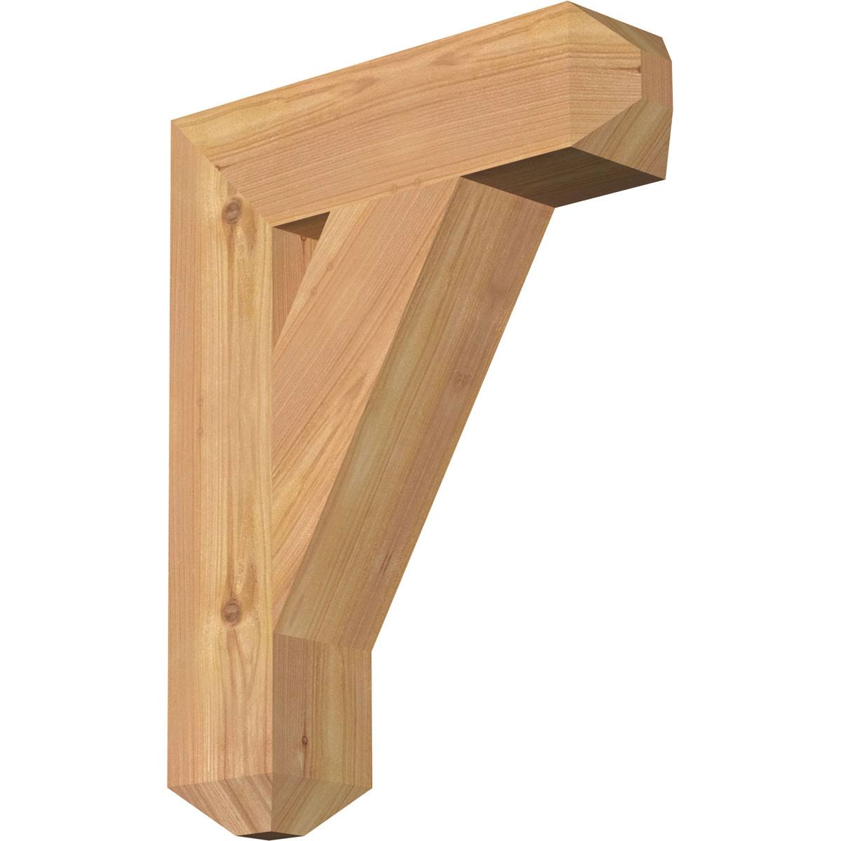 Traditional Craftsman Smooth Bracket, Western Red Cedar B808