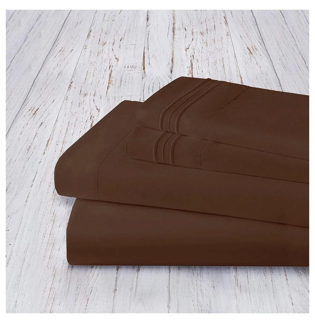 King 4 Piece Sheet Set with Pillowcases, Deep Pocket V306513