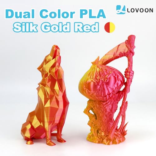 3D Printer Filament Tricolor PLA Filament 1.75mm Silk Rainbow Filament Green-Red-Blue 2.2lbs/Spool K783739