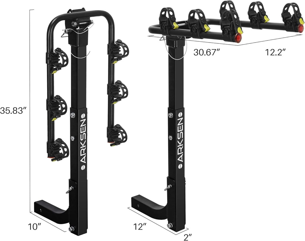 3 Bike Hitch Mount Carrier with Tie Down Strap I795