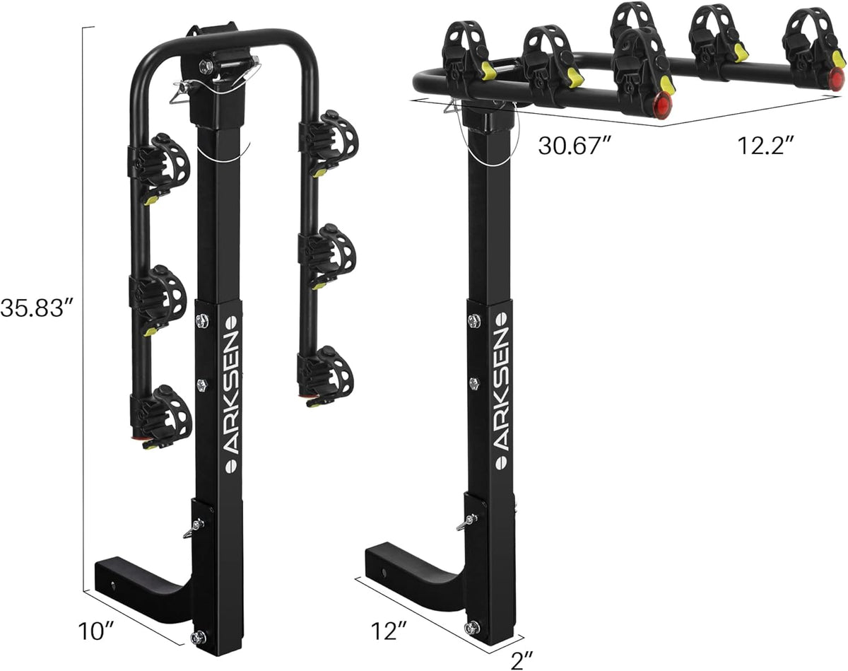 3 Bike Hitch Mount Carrier with Tie Down Strap I795