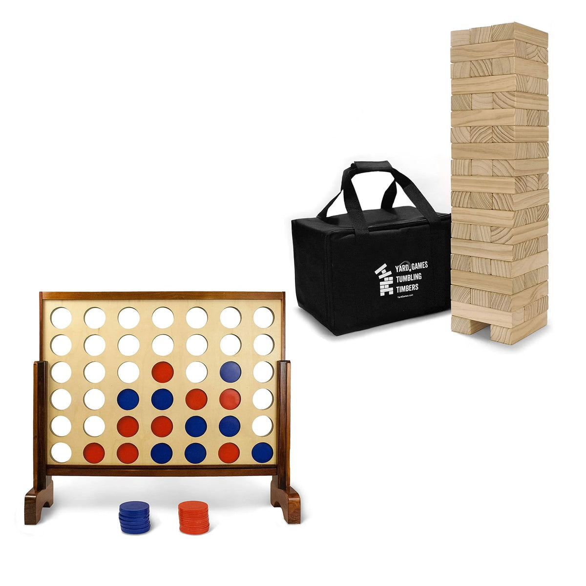 Giant Tumbling Timbers & Giant 4 in a Row Outdoor Game G56901