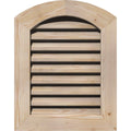 Unfinished Smooth Pine Arch Top Gable Vent L64438