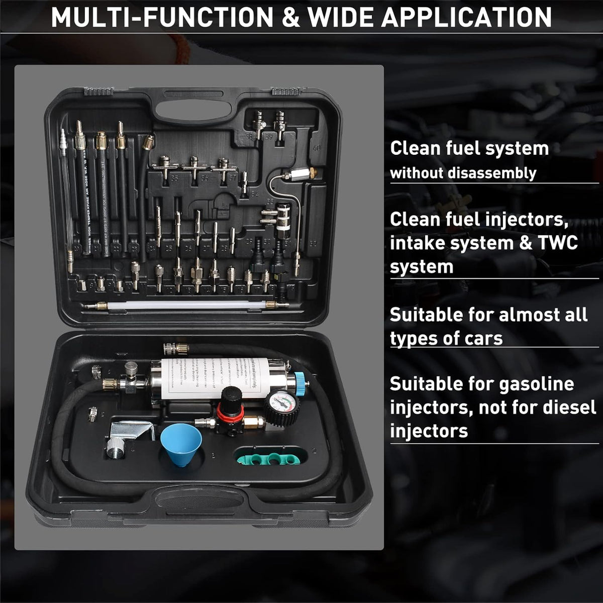 Fuel Injection Cleaner Tool (600ML, 140PSI) M641