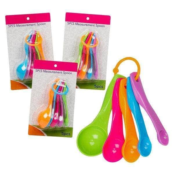 5 Piece Plastic Measuring Spoon Set X4213