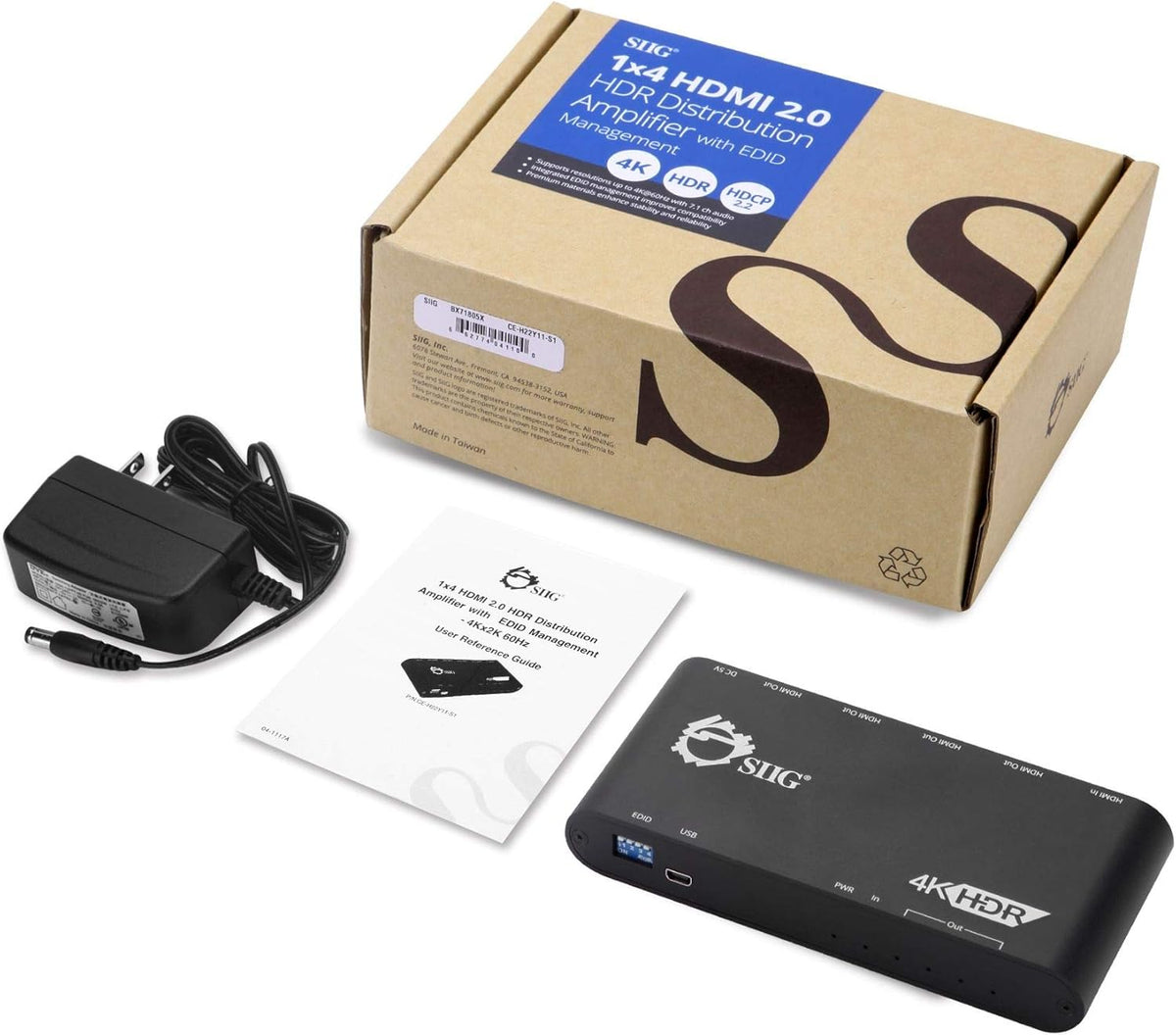 1x4 HDMI 4K 60Hz HDR Splitter Z743001