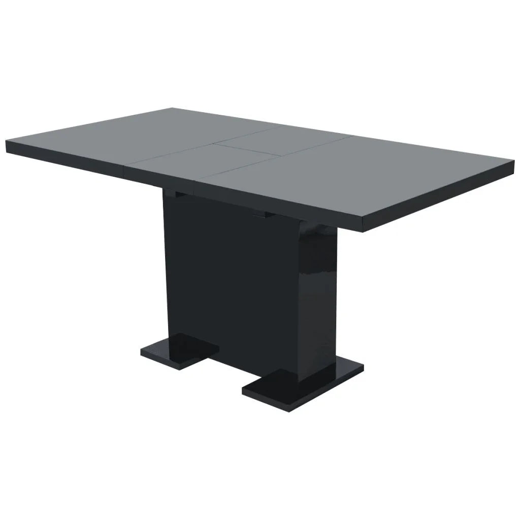 Extendable Dining Table High Gloss Black H134305