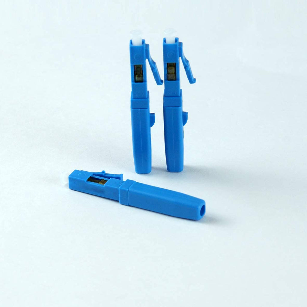 100pcs LC UPC Fiber Optic Quick Connector Single Mode 9/125 J139