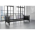 Black Metal Futon Frame T591