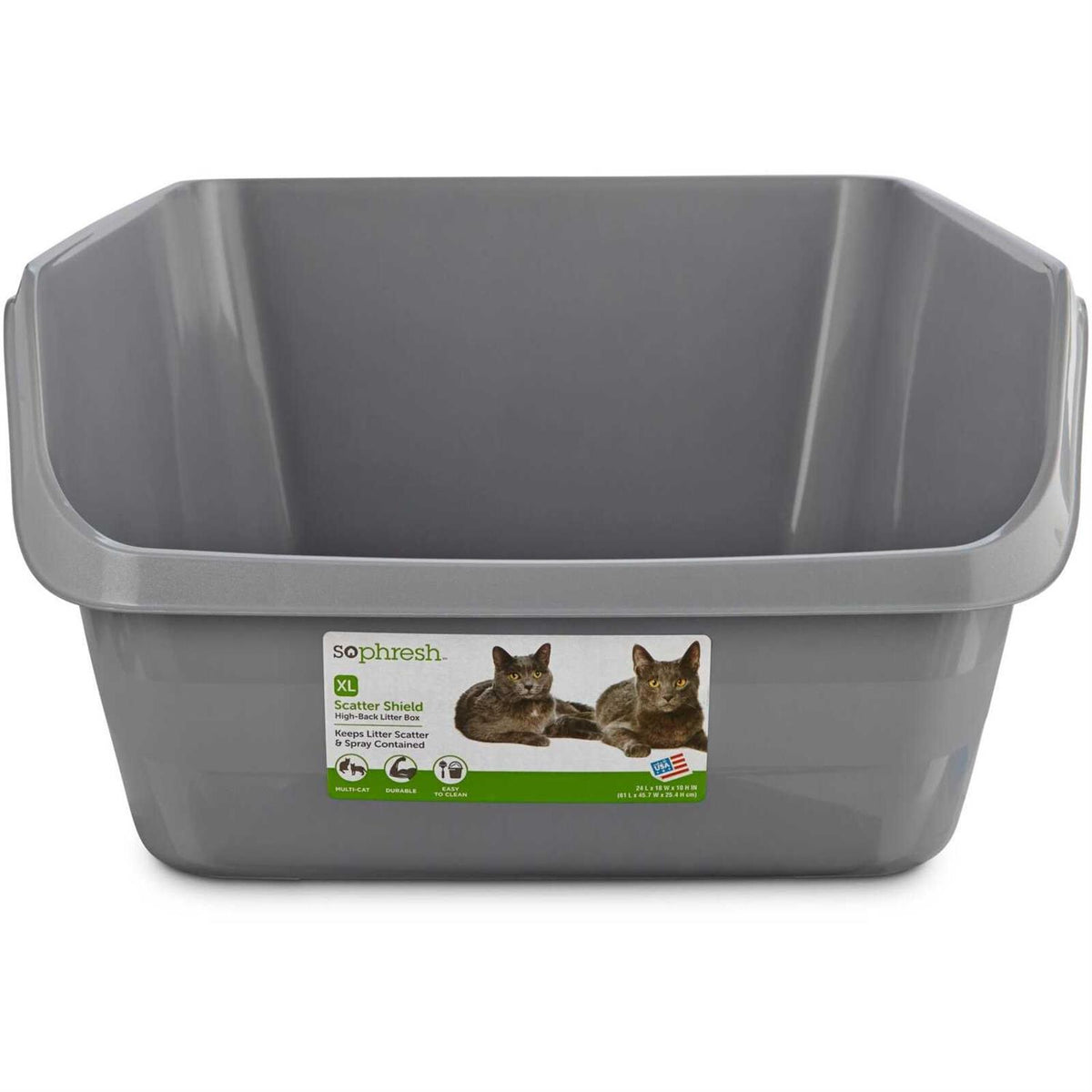 High-Back Litter Box H11655