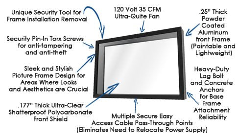 42-50" Indoor TV Enclosure A118