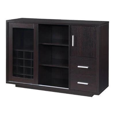 47.25x22 Wide 2 Drawer Cappuccino Dresser Y7695