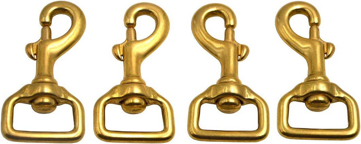 Solid Brass Swivel Eye Lobster Clasp Bolt Snap Hook Y4054