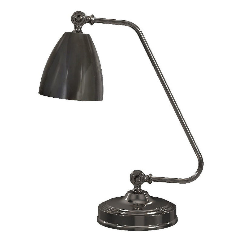 Black Nickel Metal Desk Lamp with Iron Shade W35797