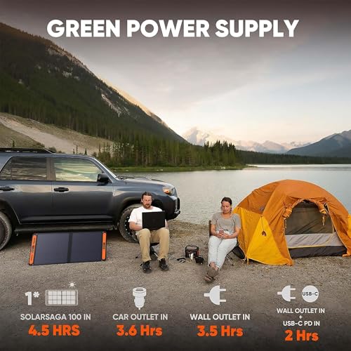 293Wh Backup Lithium Battery with 100W Solar Panel T627