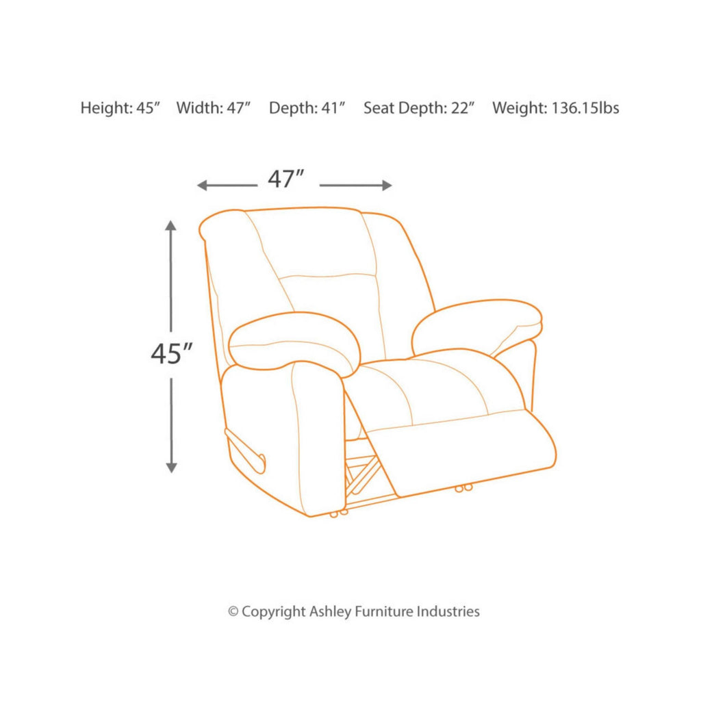 Taupe Zero Wall Recliner R53450