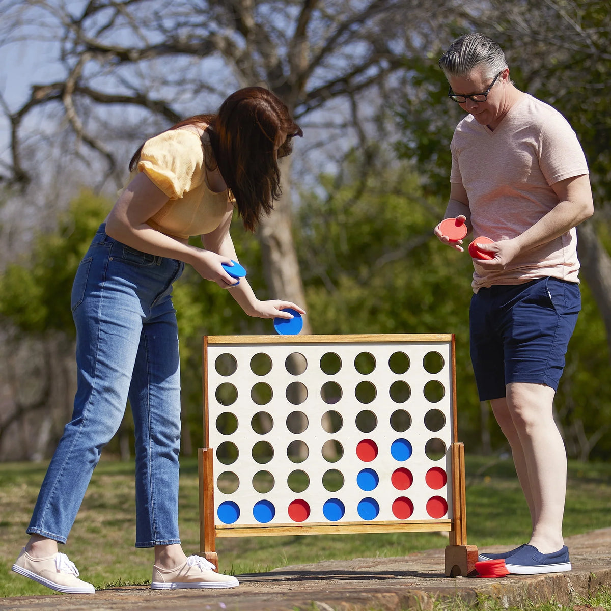 Giant Tumbling Timbers & Giant 4 in a Row Outdoor Game G56901