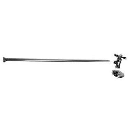 1/2x22 Compression Satin Nickel Toilet Supply Kit Q34408