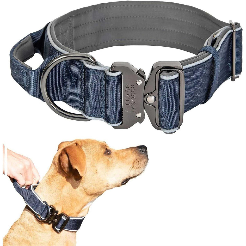 Heavy-Duty Adjustable Dog Collar with Handle R318046