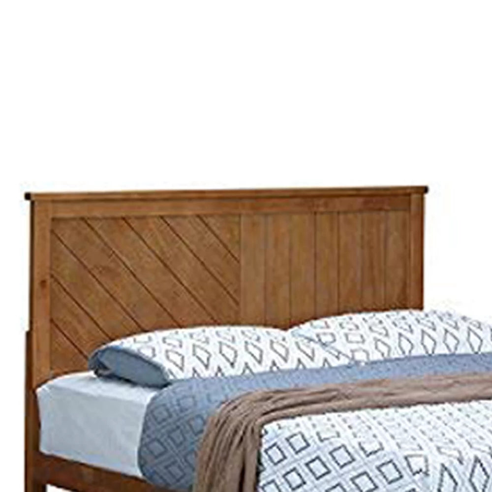 Solid Wood Platform Bed with Headboard King S4249