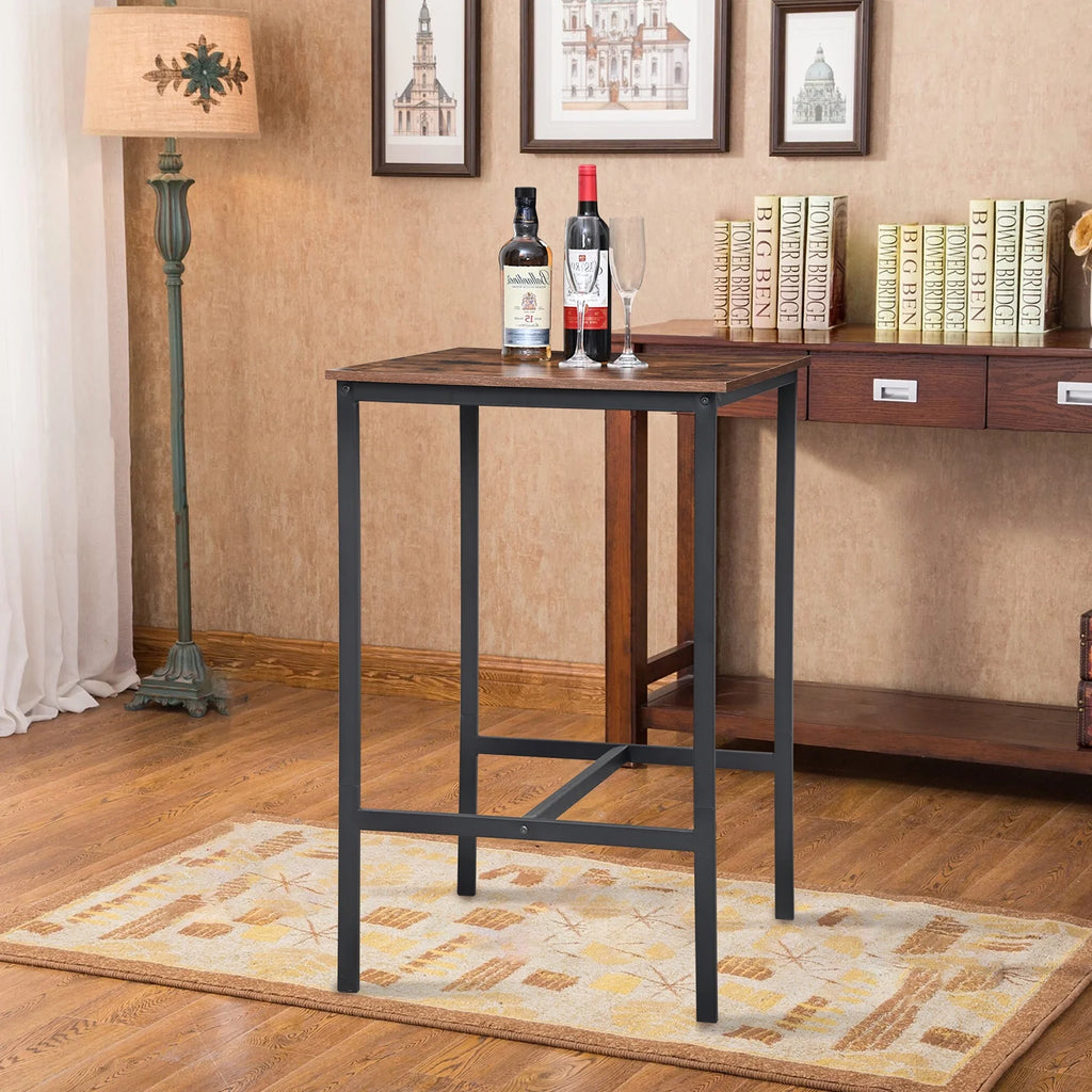 Bar Table Rustic Brown D125