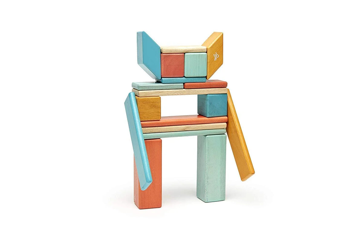 24 Piece Tegu Magnetic Wooden Block Set E86809
