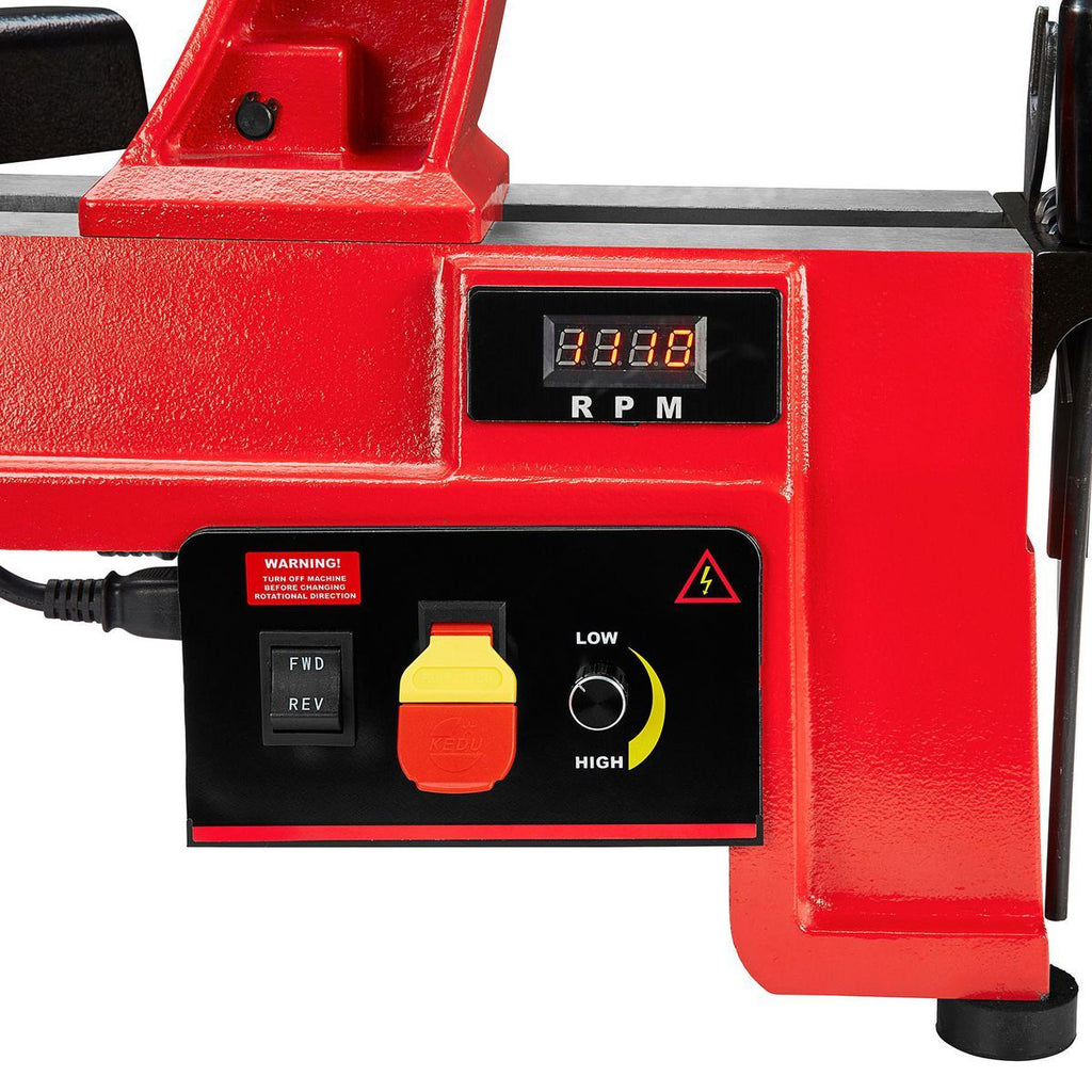 14 in. x 20 in. Electronic Variable-Speed Wood Midi Lathe D172