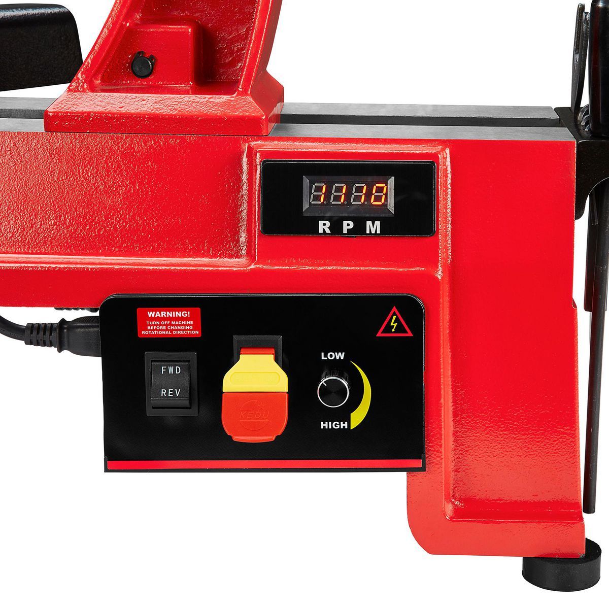 14 in. x 20 in. Electronic Variable-Speed Wood Midi Lathe D172