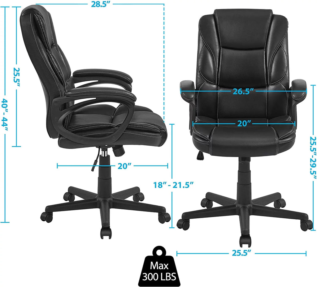 High Back Wide Seat PU Leather Office Chair F1661