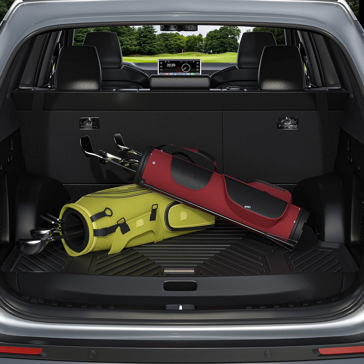 Black TPE Floor Liner Car Mats T13886