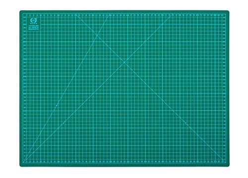 36" x 24" Self-Healing Double-Sided Cutting Mat Green L4356