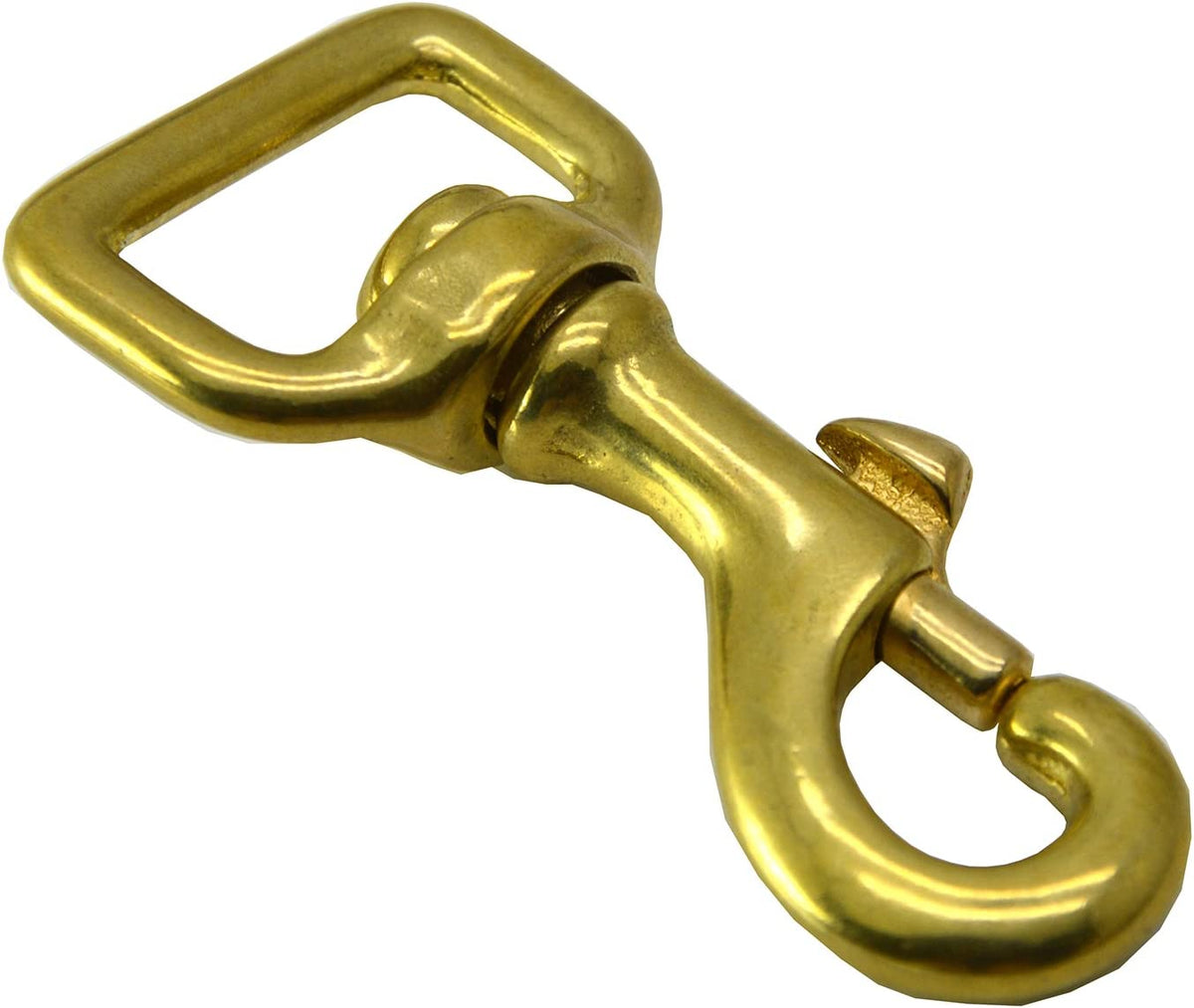 Solid Brass Swivel Eye Lobster Clasp Bolt Snap Hook Y4054