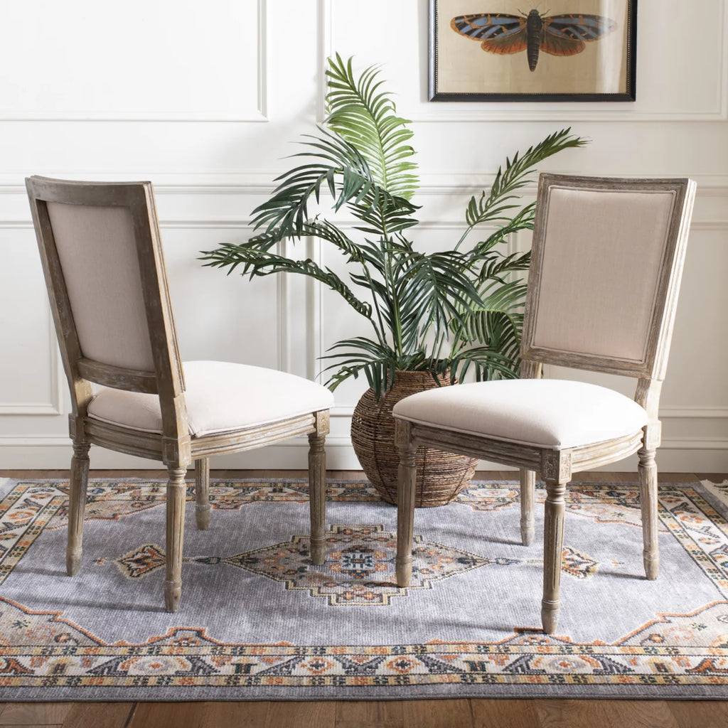 Beige Rustic Oak Side Chair V346