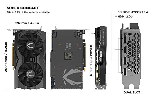 GeForce RTX 2070 Super 8GB GDDR6 256-Bit Gaming Graphics Card T20689