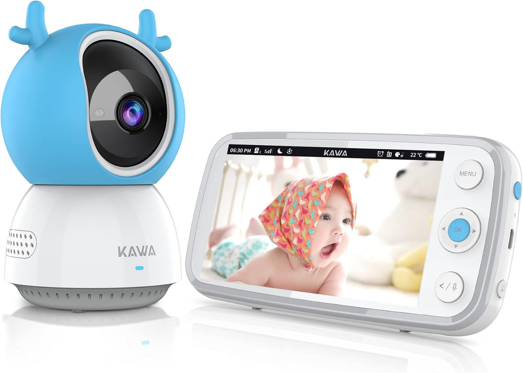 5 720P HD Video Baby Monitor with Night Vision and 2-Way Audio J6615