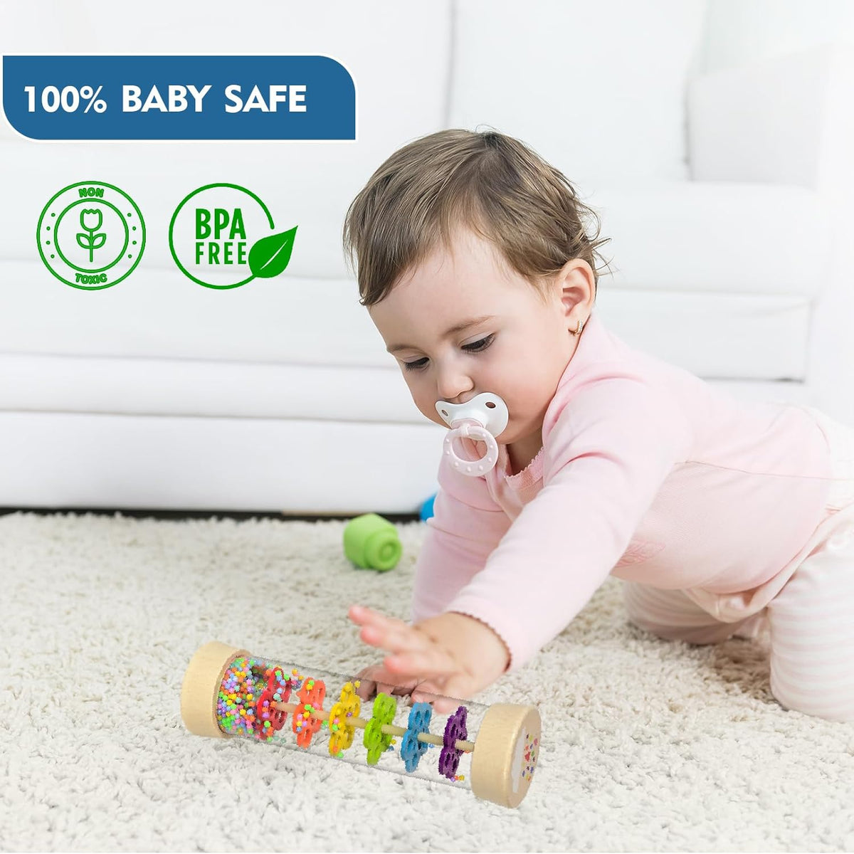 7.7” Wooden Rainmaker Montessori Toys D803