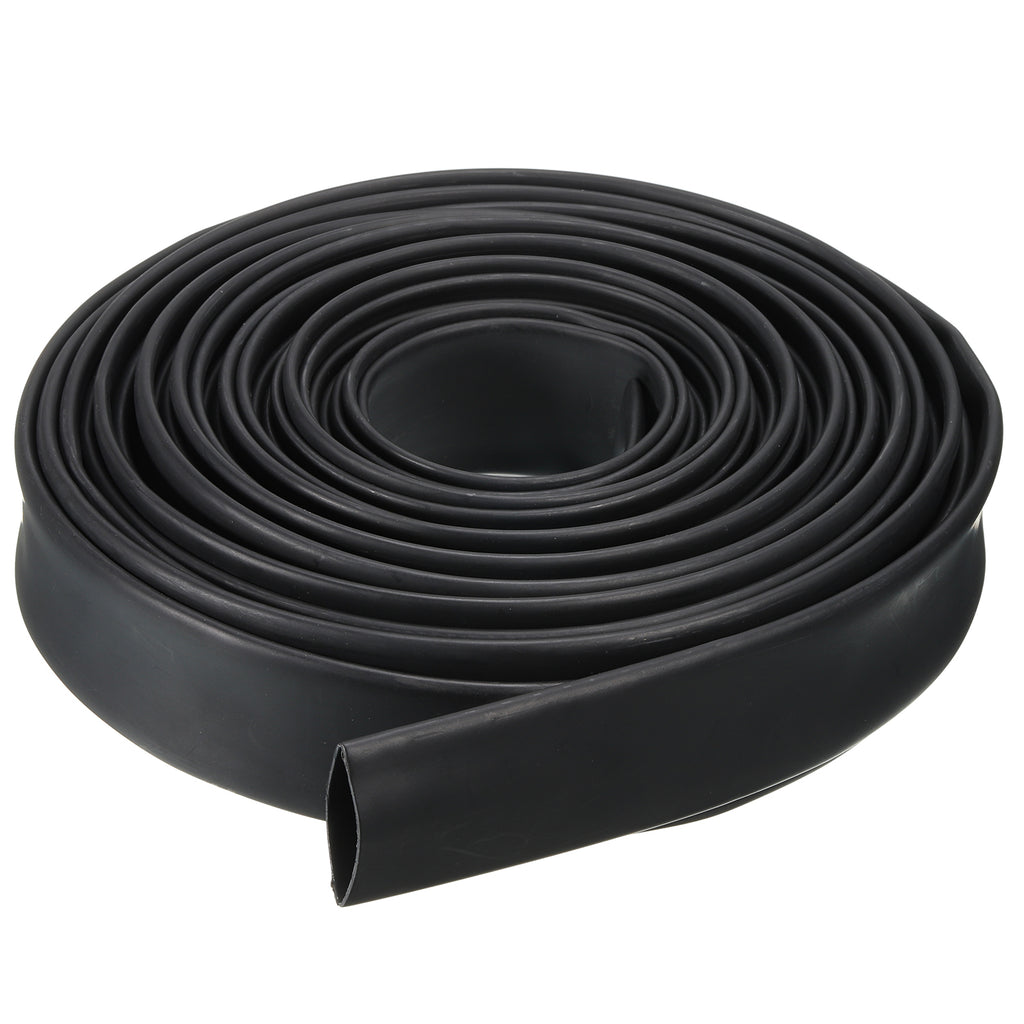 1-1/4" Dia 33ft 4:1 Dual Wall Adhesive Lined Heat Shrink Tubing Black L62925