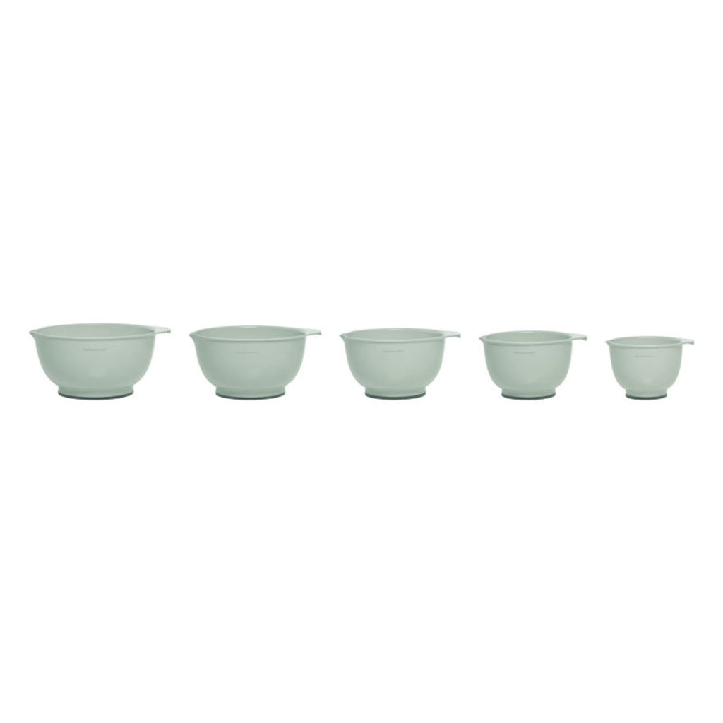 Set of 5 Plastic Mixing Bowls with Rubber Bottom U75034