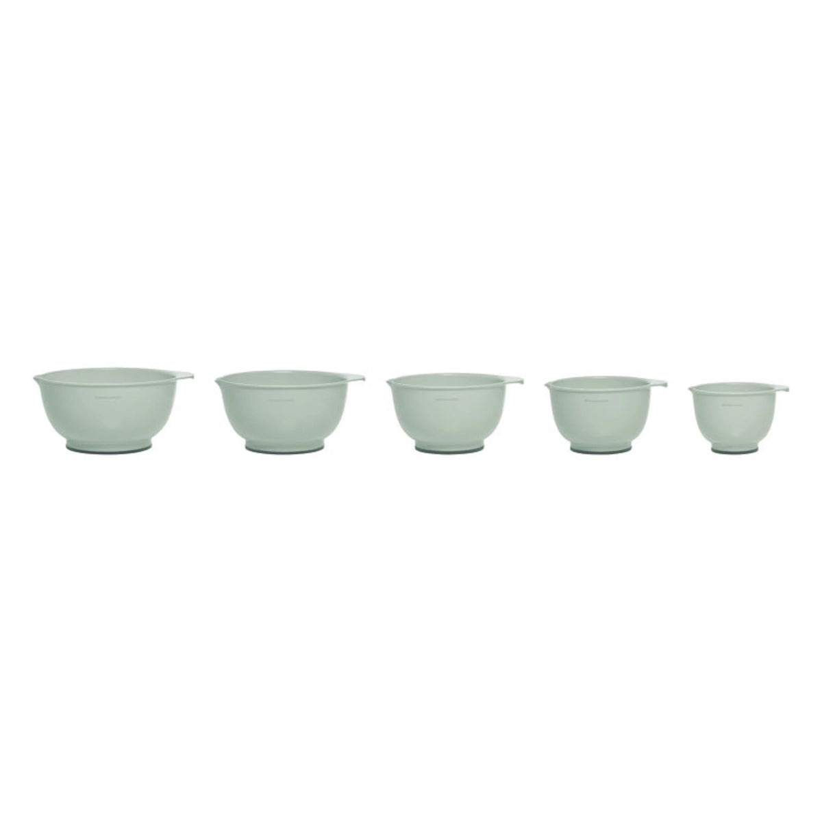 Set of 5 Plastic Mixing Bowls with Rubber Bottom U75034