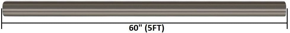 2.5 inch OD 5 feet long Stainless Steel Straight Exhaust Pipe Pack of 2 Q380696