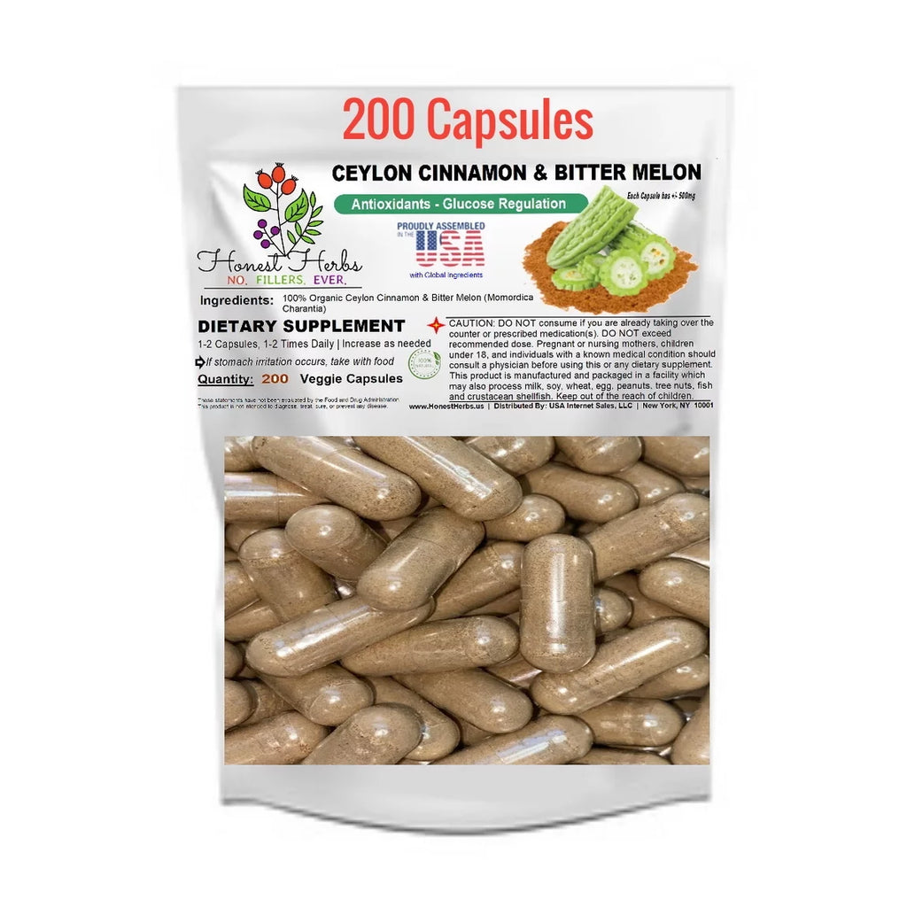 200 Veg Caps Ceylon Cinnamon & Bitter Melon Blend R261855
