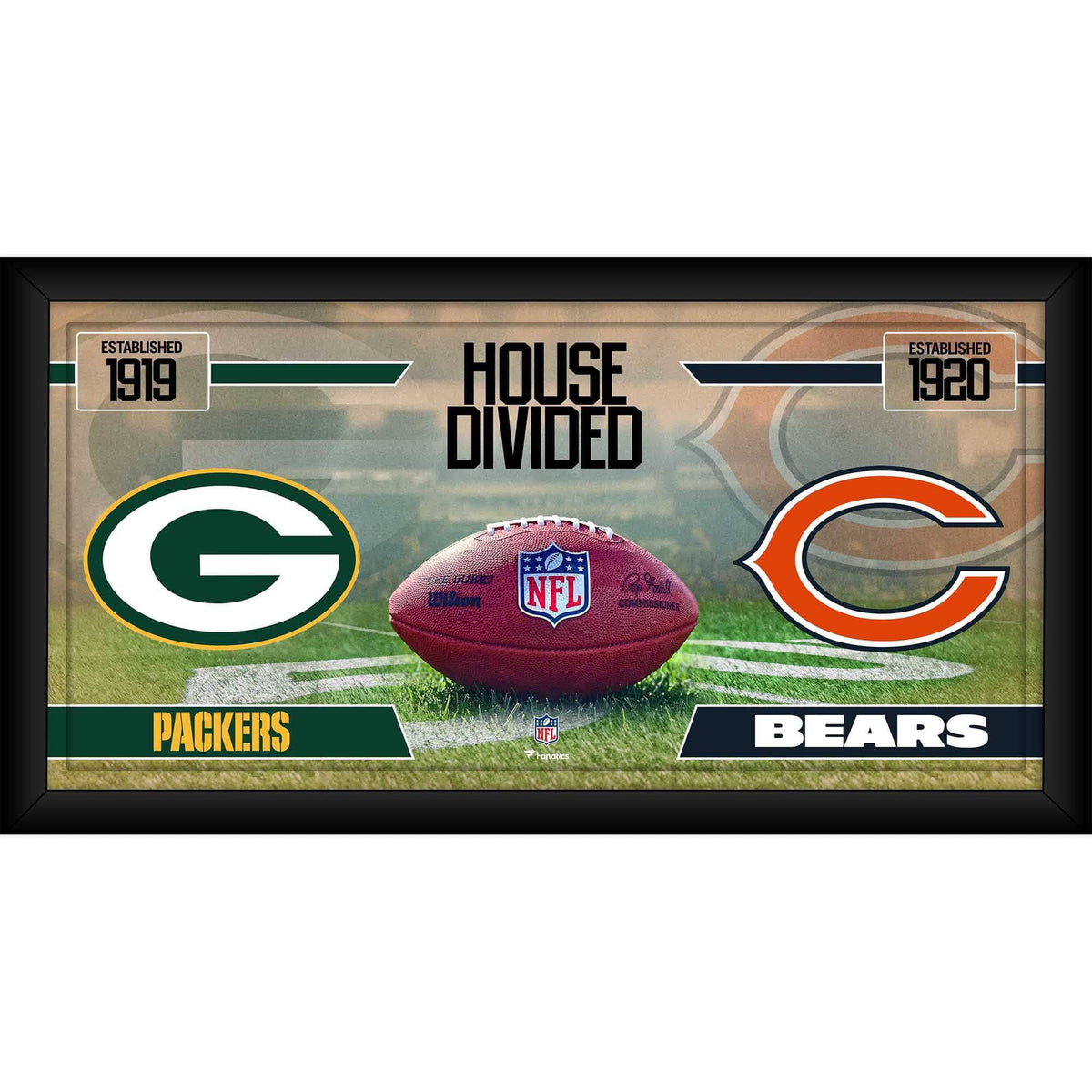 Framed Football Collage H771