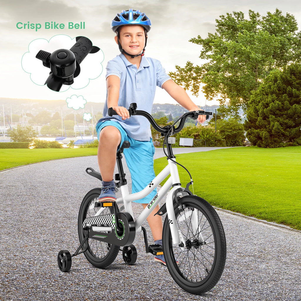 18'' Kid's Bike with Training Wheels & Basket A5642