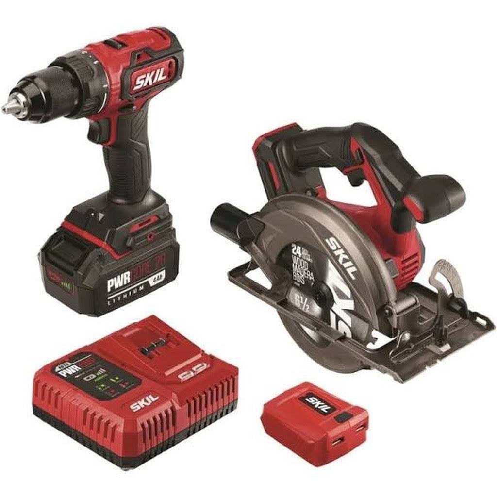 20V Brushless Cordless Drill Driver / Circular Saw Combo Kit F2448