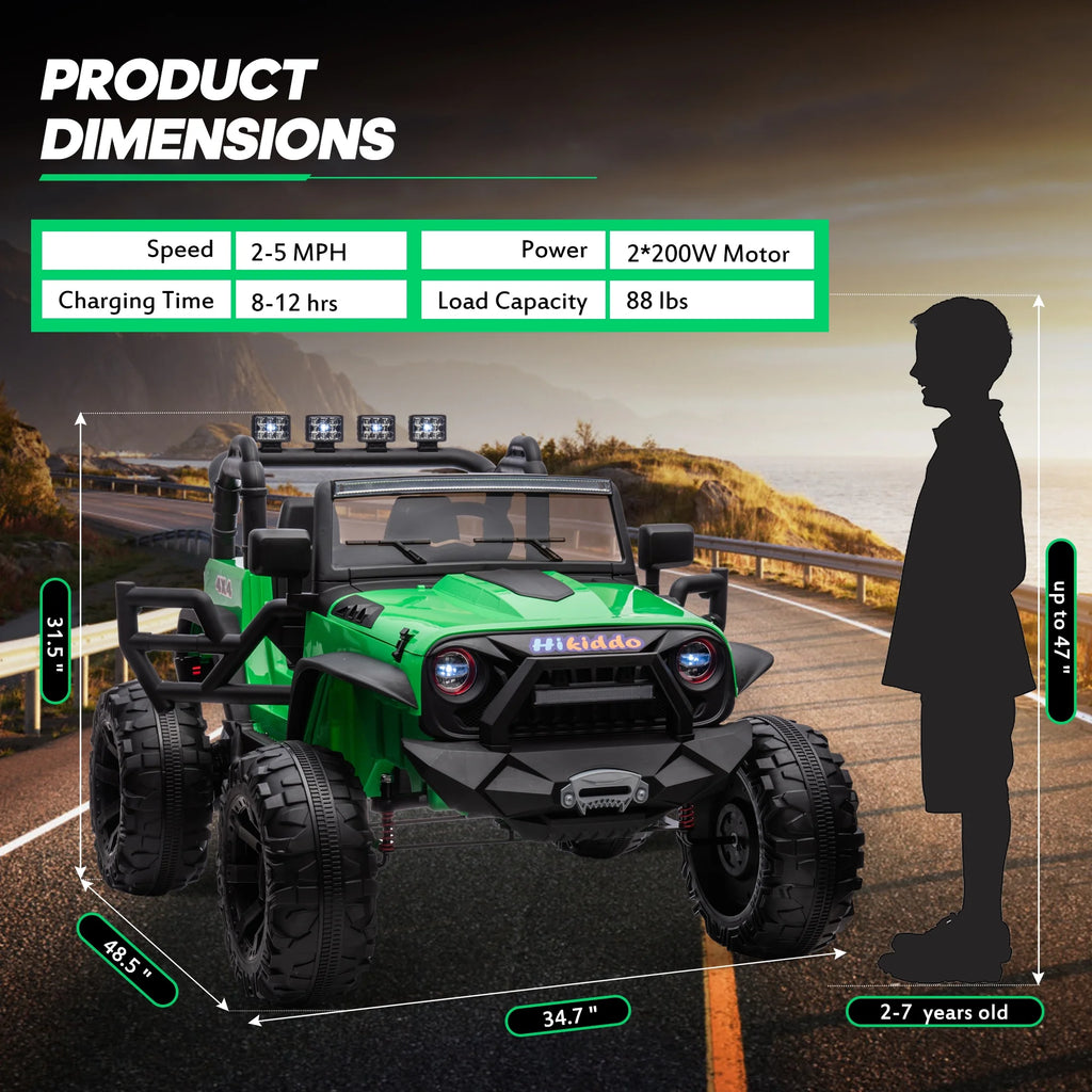 24V 2-Seater Powered Ride on Toy Car with Remote W2308